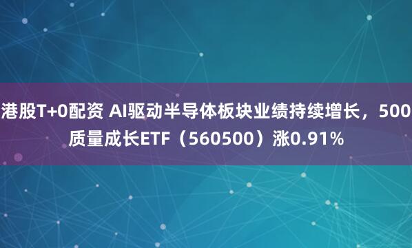 港股T+0配资 AI驱动半导体板块业绩持续增长，500质量成长ETF（560500）涨0.91%