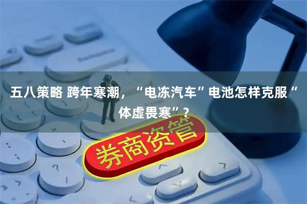 五八策略 跨年寒潮，“电冻汽车”电池怎样克服“体虚畏寒”？